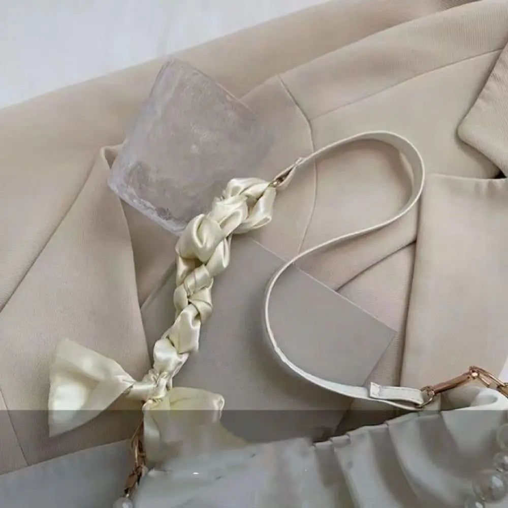 Sac à bandoulière nuage coréen Portable, petit sac à bandoulière de luxe en cuir PU, sac à bandoulière de luxe en perles douces