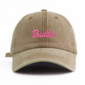 Casquette de Baseball délavée imprimée Baddie pour adultes, Style rétro minimaliste, décontracté, parfait comme cadeau, 1 pièce