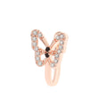 Anneau de nez papillon Egirl, faux piercing, manchette de nez moderne à clipser, ensemble de bijoux, accessoire papillon en cristal étincelant, esthétique