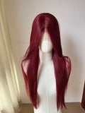 Perruque rose clair pour femme – Lace front 13x4, 26 pouces, longue et lisse, perruque synthétique en fibre douce naturelle résistante à la chaleur, idéale pour cosplay