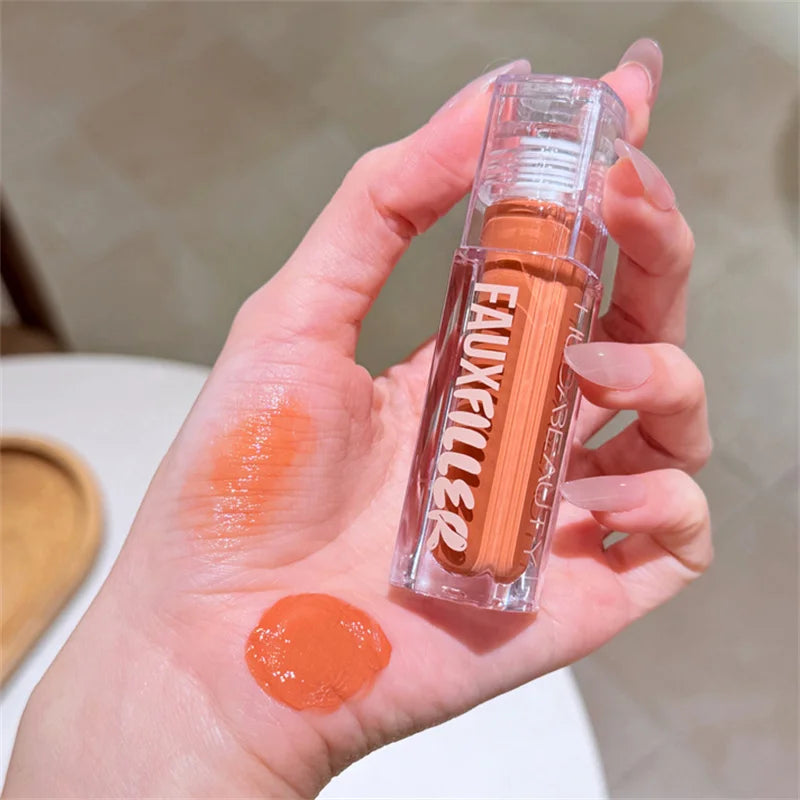 Huda Beauty remplissage brillant Non collant brillant à lèvres hydratant cristal clair huile pour les lèvres repulpant hydratant teinté rouge à lèvres maquillage