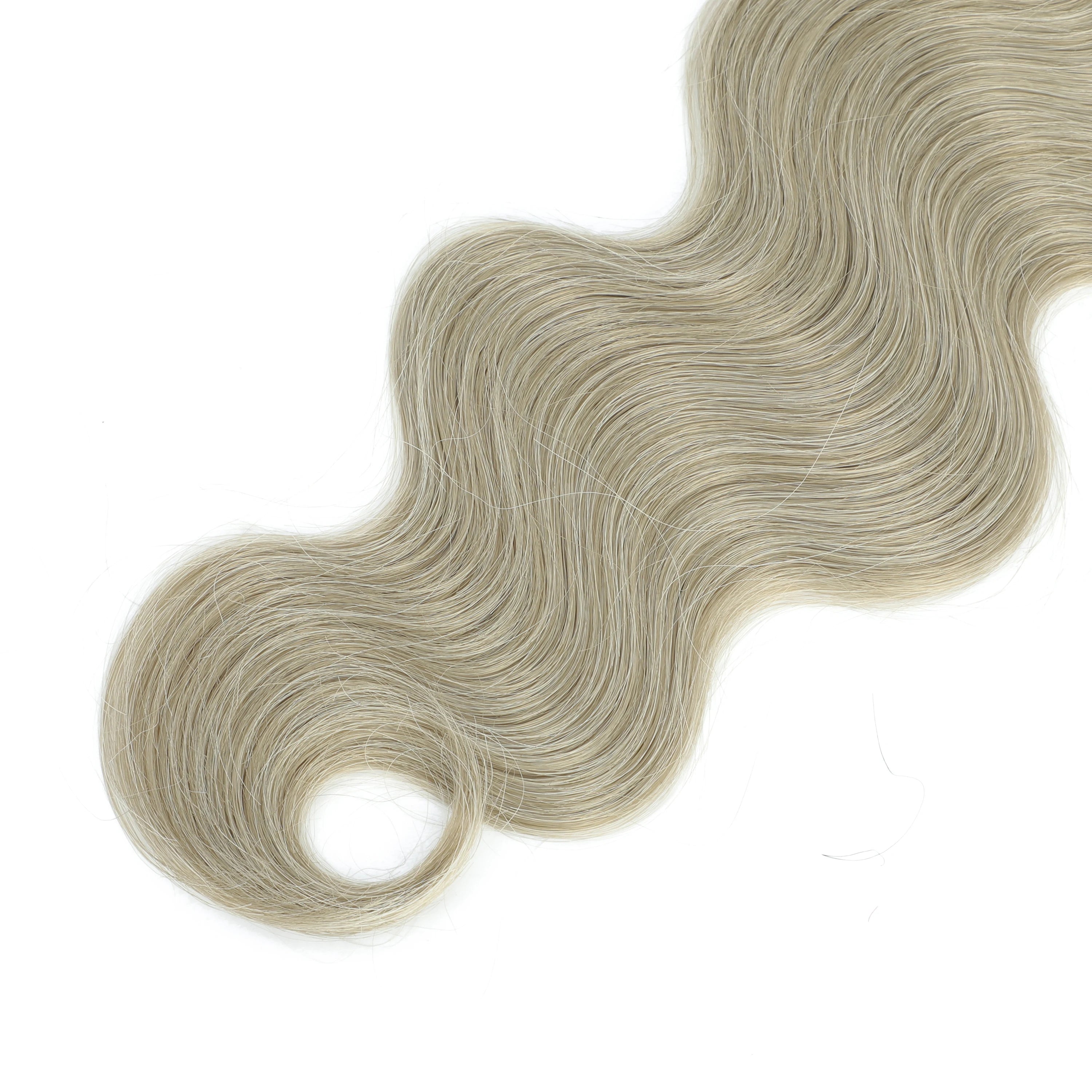 Mèches synthétiques Body Wave colorées 613, Extensions capillaires naturelles blondes Piano, queue de cheval épaisse ombrée, tissage de cheveux amples et profonds