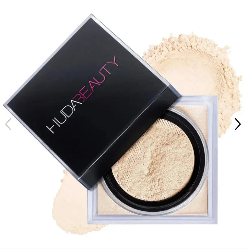 Poudre Libre Éclaircissante HudaBeauty et Correctrice 2 Couleurs Easy Bake – Duo Longue Tenue, Contrôle du Sébum, Maquillage Naturel et Imperméable pour le Visage