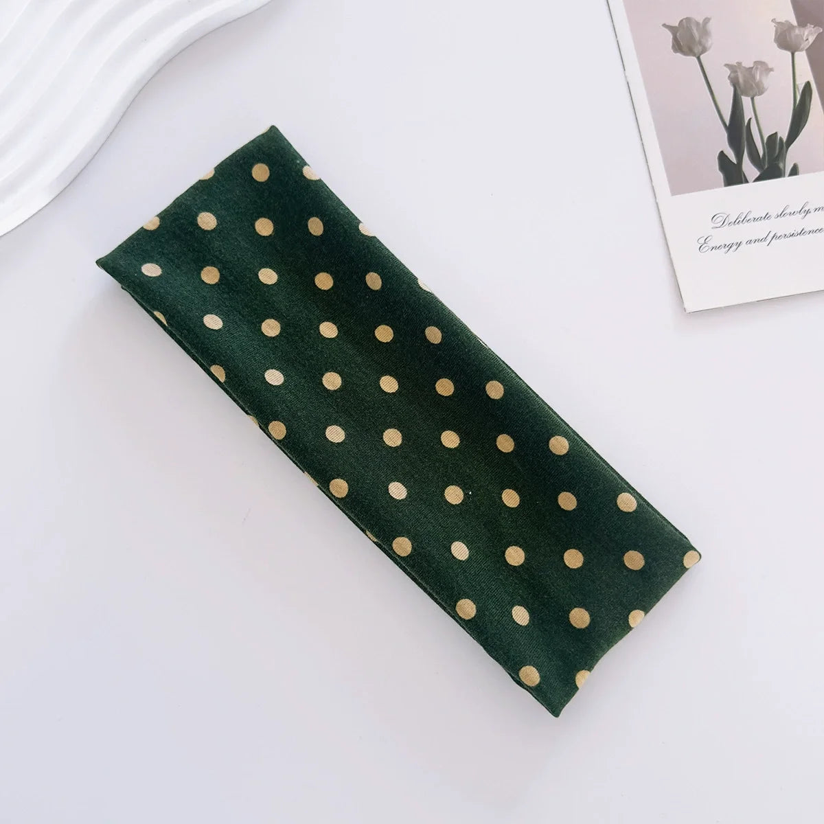 Bandeaux larges pour femmes, style Y2K Rétro Bohème, extensibles à pois, mode coréenne Ins, pour le yoga, le sport et les sorties, accessoires capillaires