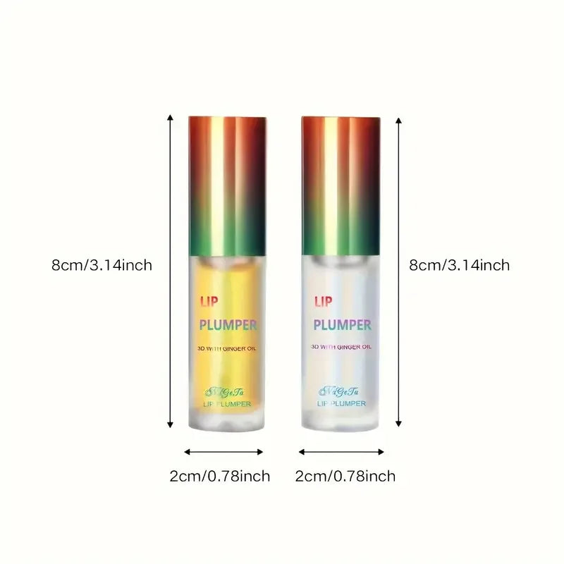 Huile repulpante pour les lèvres au gingembre et à la menthe, sérum volumisant pour les lèvres plus lisses, extracteur pour un Look jeune et Sexy, 1/2 pièces