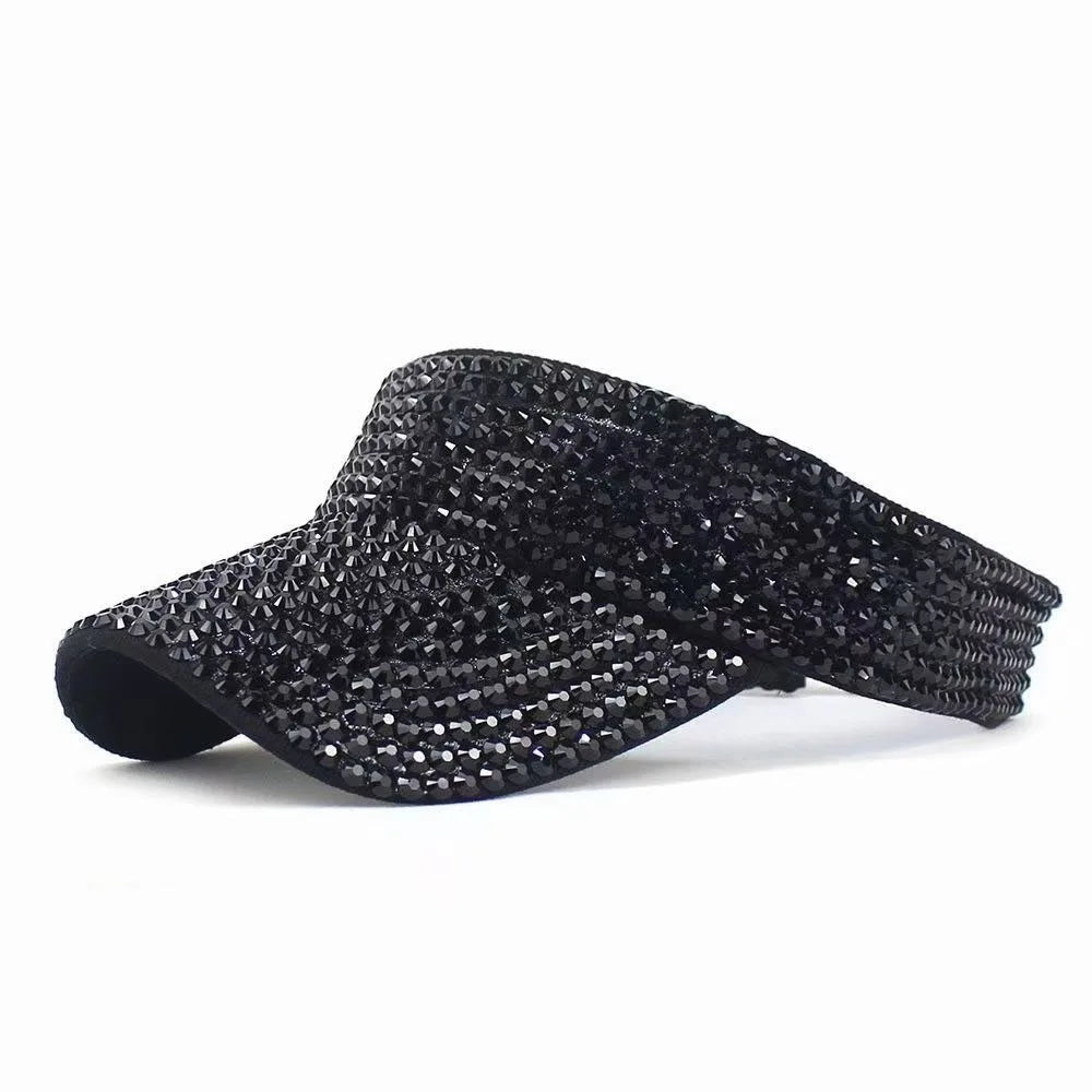 Strass vide casquette décontracté femmes pare-soleil été printemps Streetwear mode Bling Bling diamant intégré casquette de Baseball
