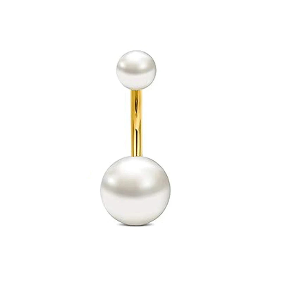 Anneaux de nombril série couleur or, carillon éolien, fleur pendante, cœur, anneau de ventre en acier inoxydable, bijoux de perçage de nombril, 1 pièce