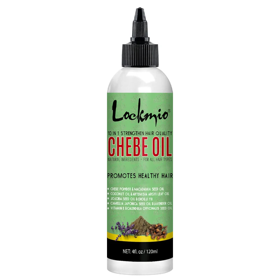 LOCKMIO Chebe huile capillaire pour cuir chevelu apaisant nourrissant racines produits de soins capillaires pour hommes et femmes Chebe revitalisant hydratant