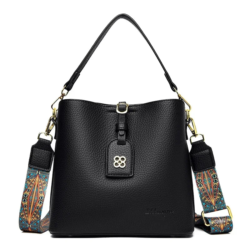 Sac à Main de Luxe en Cuir Multifonctionnel pour Femme, Sacoche à 3 Couches, de Bonne Qualité, de Styliste