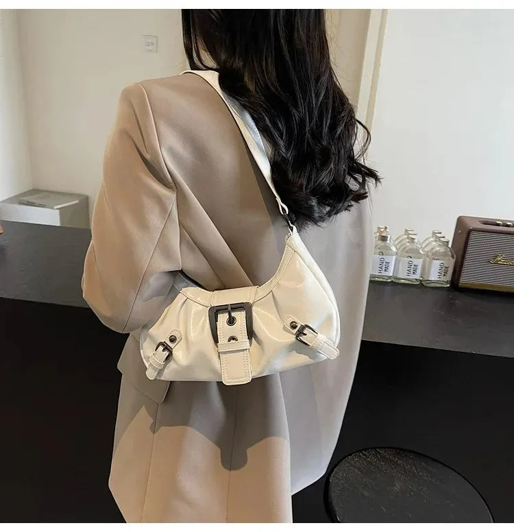Y2K – sac à bandoulière Hobo plissé rétro pour femmes, pochette sous les bras de Style Maillard, pour voyage, travail, Shopping, offre spéciale
