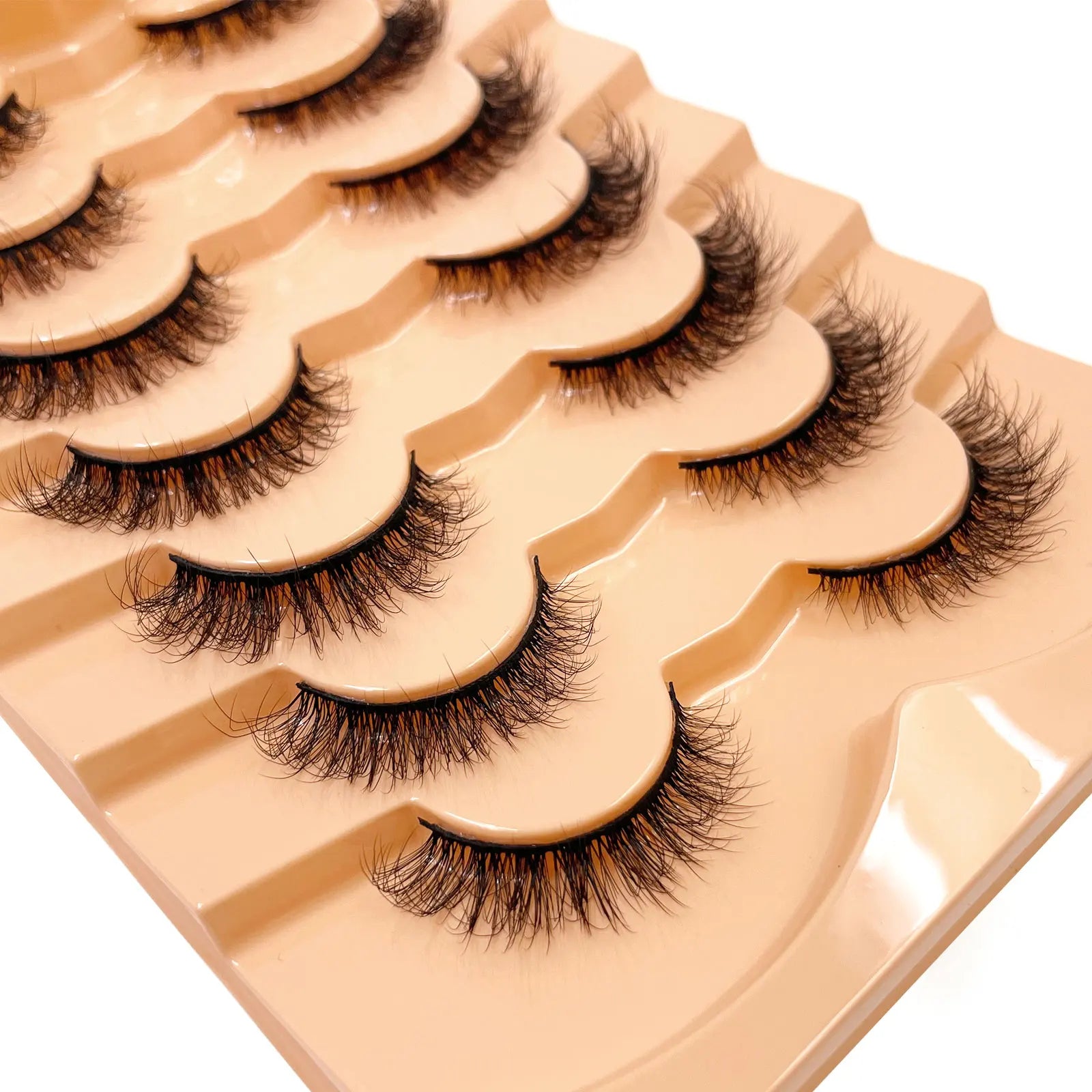 Nouveau 7 paires de faux cils épais, simulation 3D en fourrure de vison, faux cils dramatiques, vente en gros, fabrication de faux cils pleine ligne