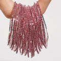 Bracelet élastique en strass et cristal pour femmes, 5 pièces, extensible, empilable, classique, bijoux quotidiens pour femmes