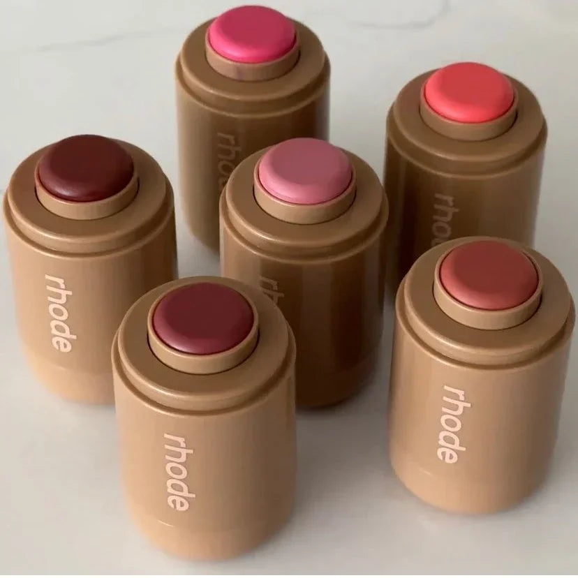 RHODE poche Blush bâton brillant à lèvres et joue bâton hydratant Rouge naturel poudre Blush crème rouge à lèvres joue facile à appliquer couleur