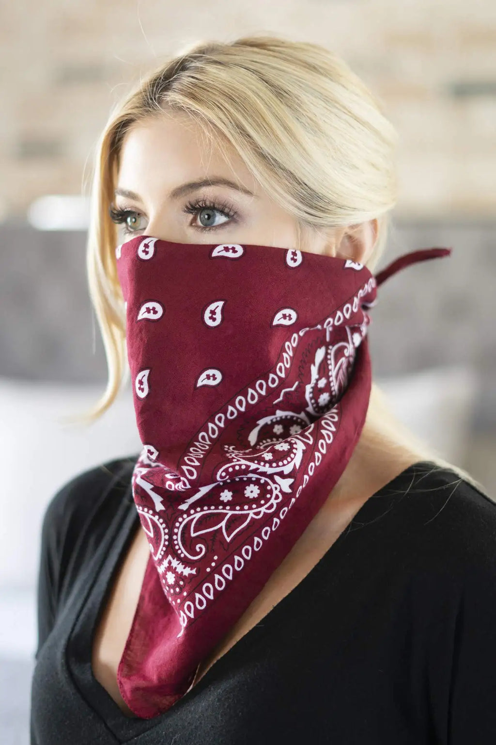 2025 mode femmes rouge Bandana écharpe filles enfants Punk carré Bandanas chapeaux bohème foulard bandeaux cheveux accessoires