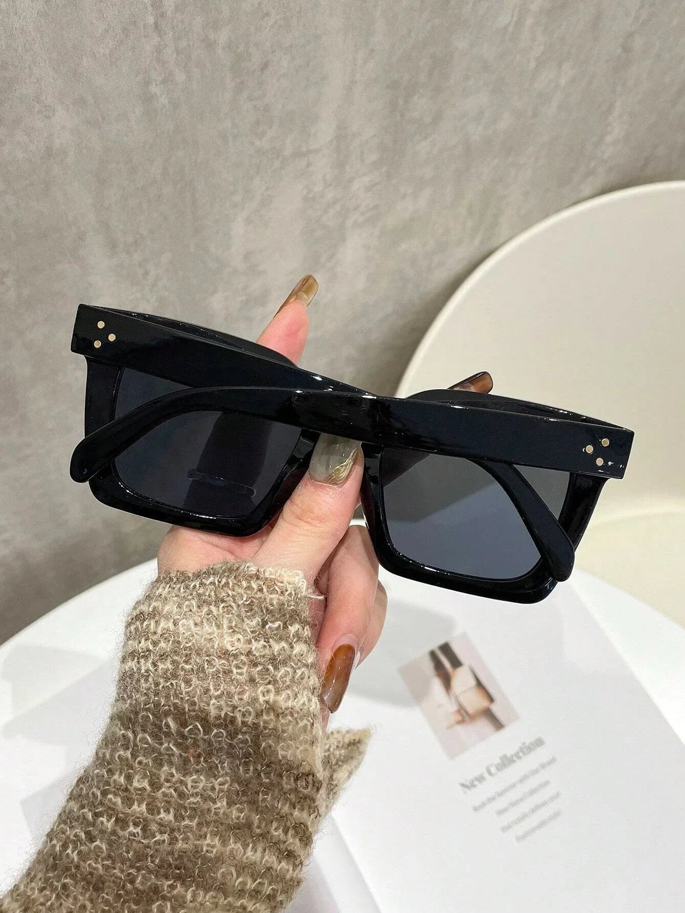 1/2 paires de lunettes de mode rétro de haute qualité à monture carrée, adaptées aux hommes et aux femmes, idéales pour la conduite et le port quotidien