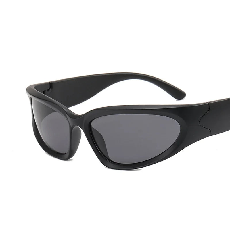 Lunettes de soleil carrées vintage pour femmes, lunettes de soleil de créateur de marque, nuances féminines, miroir rétro punk, petit cadre
