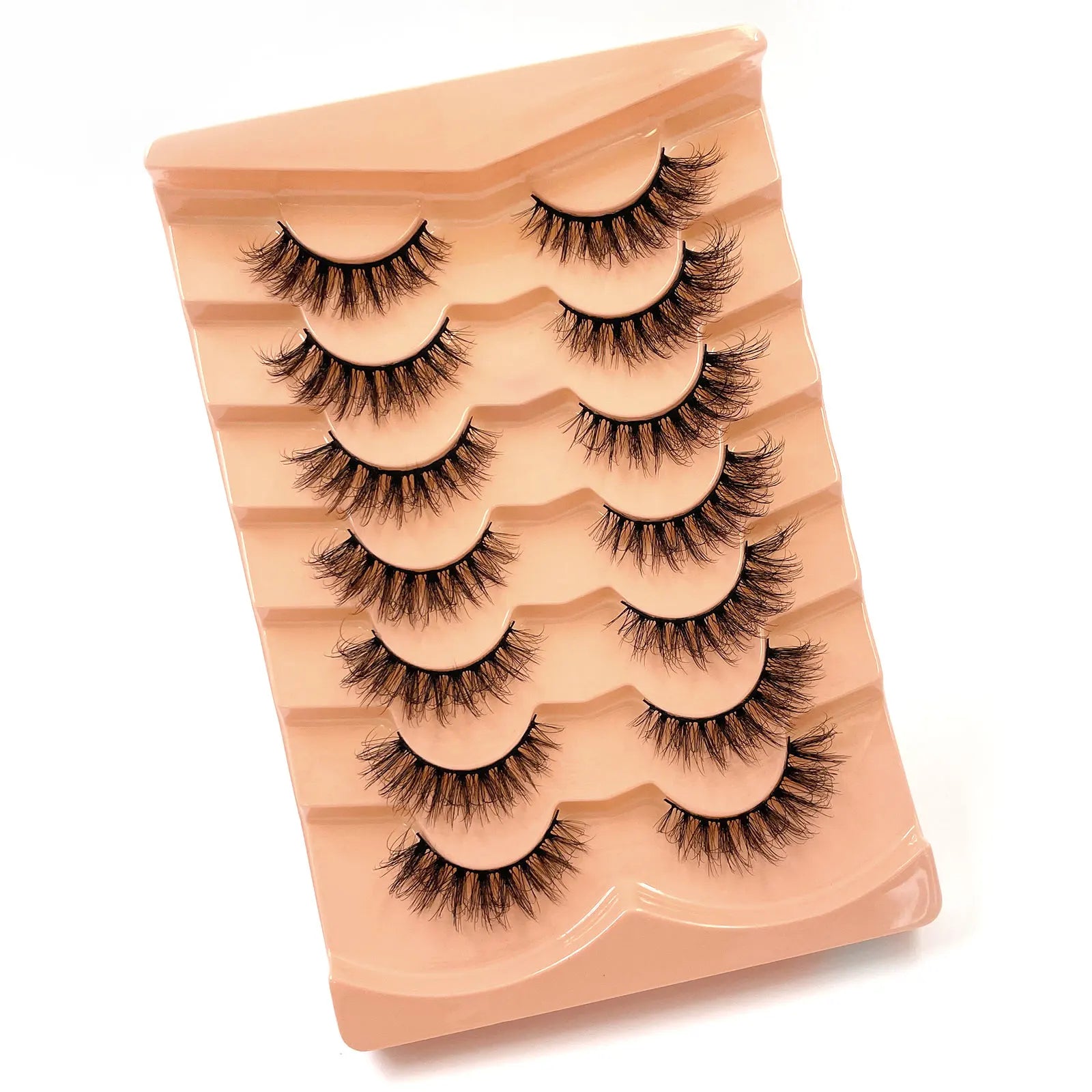 Nouveau 7 paires de faux cils épais, simulation 3D en fourrure de vison, faux cils dramatiques, vente en gros, fabrication de faux cils pleine ligne