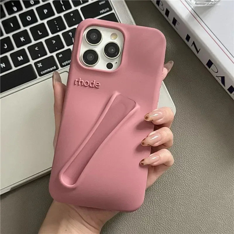 Coque Souple en Silicone de Marque pour iPhone 17 16 15 14 13 12 11 Pro Max Plus Air, Étui Portable pour Téléphone (sans Rouge à Lèvres ni Boîte)