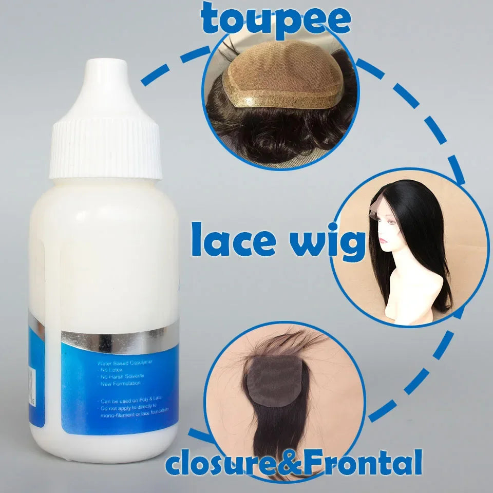 GHOSTBOND Adhésif de remplacement de cheveux 1,3 oz - Colle de liaison pour perruque invisible : résistante à l'eau et à l'huile, non toxique