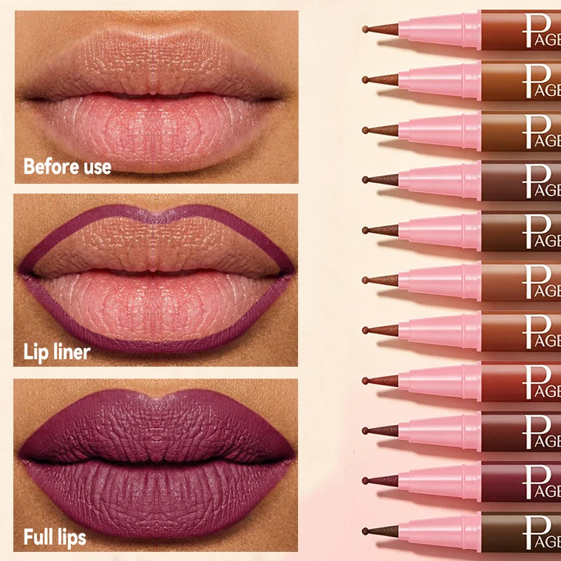 1 pièce – Crayon à lèvres en velours de soie imperméable et résistant à la transpiration, longue tenue, naturel, facile à appliquer, ne colle pas, maquillage des lèvres, cosmétiques pour les lèvres