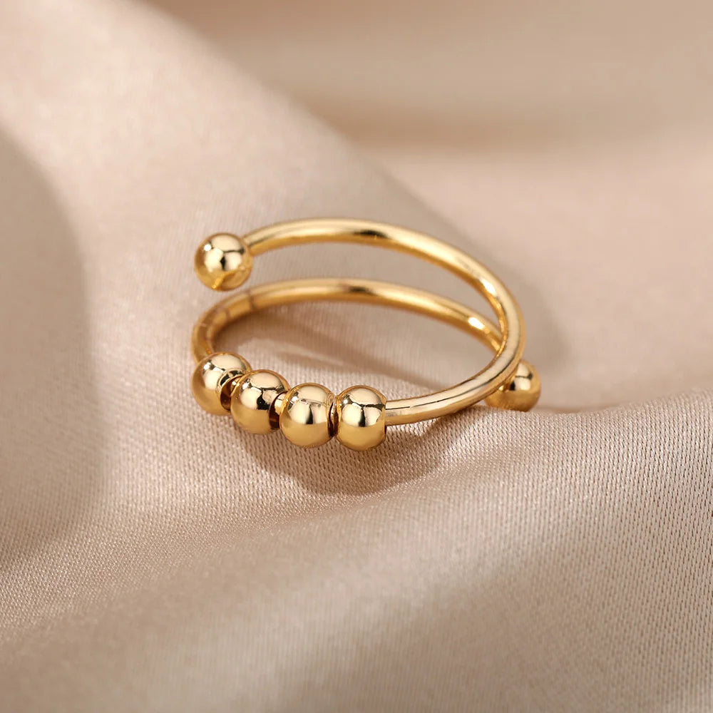 ✨ Bracelets et bagues Doré en Acier Inoxydable 316L – Élégance Intemporelle
