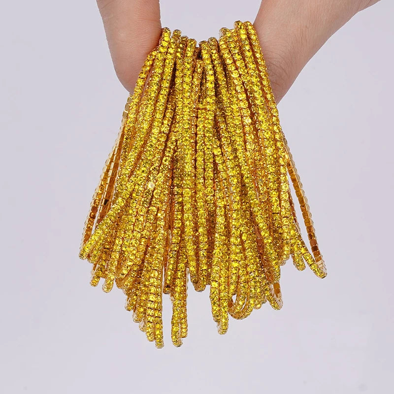 Bracelet élastique en strass et cristal pour femmes, 5 pièces, extensible, empilable, classique, bijoux quotidiens pour femmes