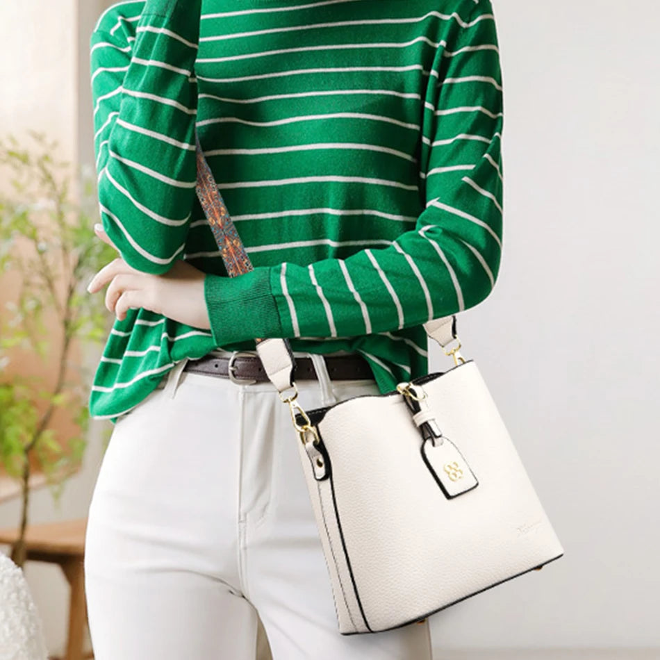 Sac à Main de Luxe en Cuir Multifonctionnel pour Femme, Sacoche à 3 Couches, de Bonne Qualité, de Styliste