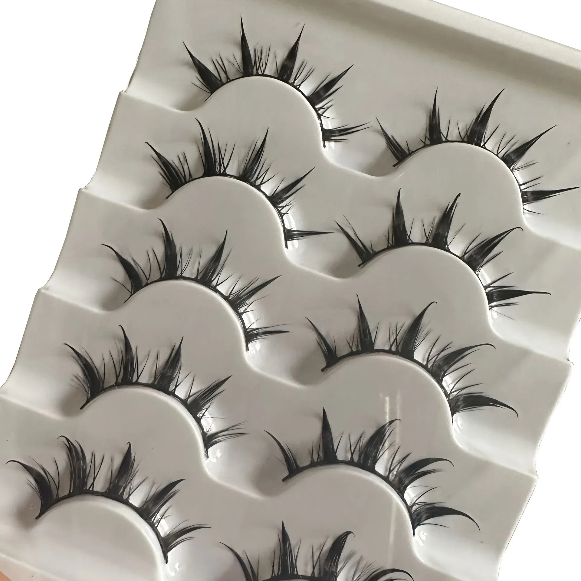 Faux cils d'inspiration d'anime, 5 paires de faux cils d'oeil de dessin animé, aspect dramatique, style démon, volumateur et allongement