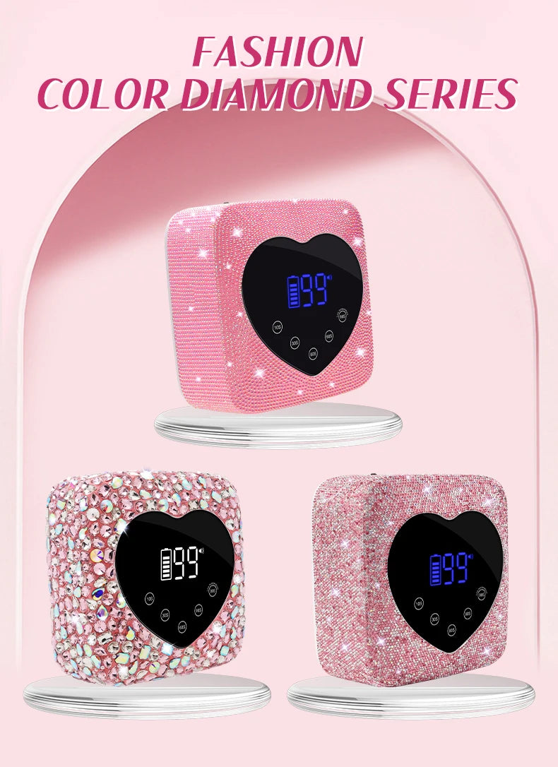 Lampe UV à ongles sans fil rechargeable, 30 LED, sèche-ongles avec 5 réglages de minuterie, cabine UV pour manucure, lumière de salon pour ongles, outils de salon de manucure.