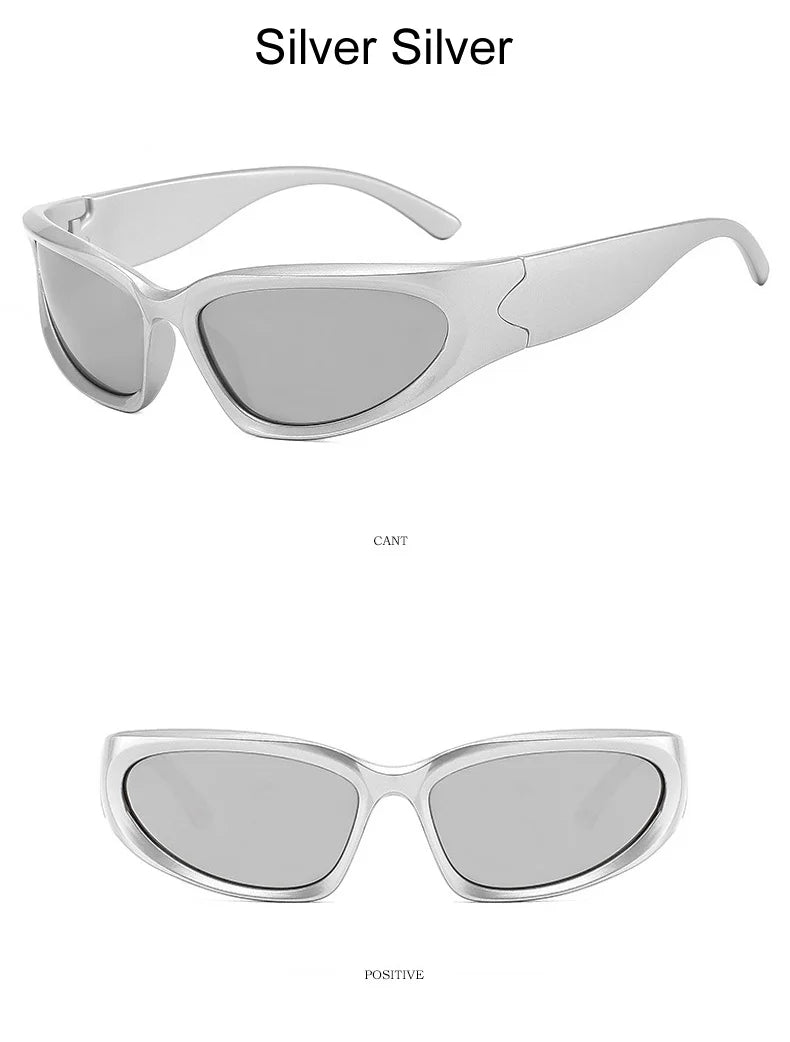 Lunettes de soleil carrées vintage pour femmes, lunettes de soleil de créateur de marque, nuances féminines, miroir rétro punk, petit cadre