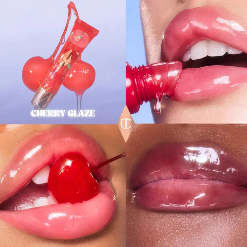 Charlotte Tilbury CT Masque réparateur hydratant pour les lèvres, baume éclaircissant et exfoliant pour les lèvres, rouge à lèvres solide effet gelée, gloss à lèvres