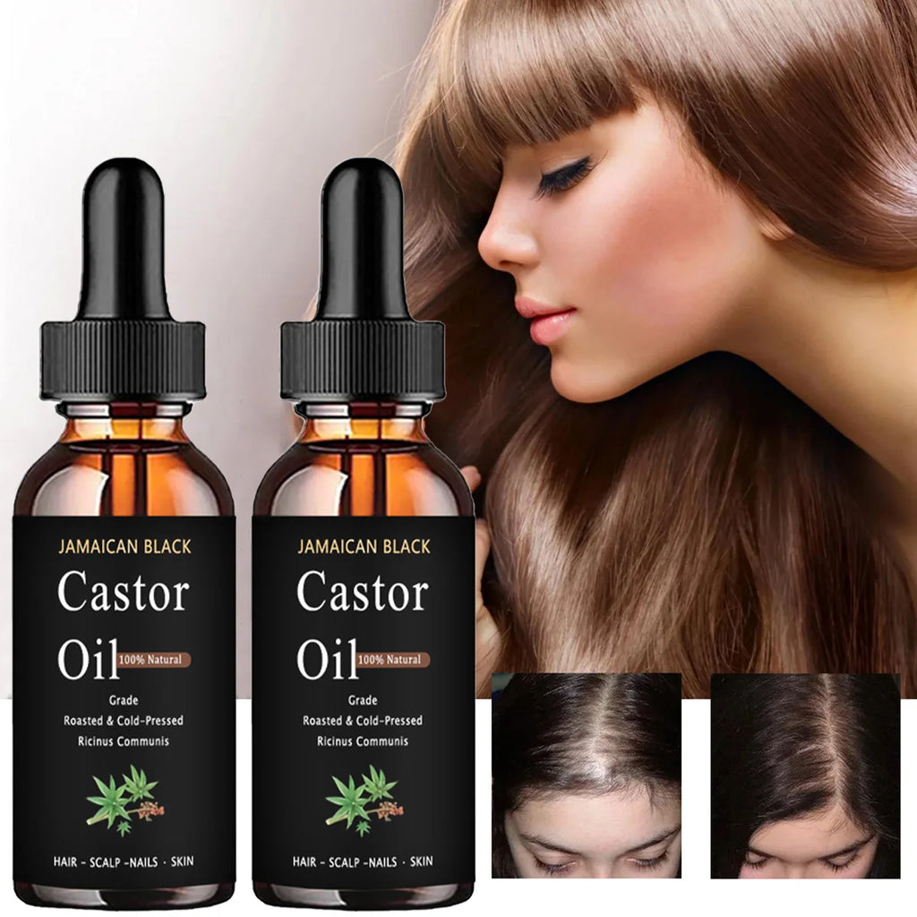 TRSTAY Jamaïque noir pur naturel huile de ricin traitement des cheveux hydratant fort cuir chevelu environnement soins capillaires sains