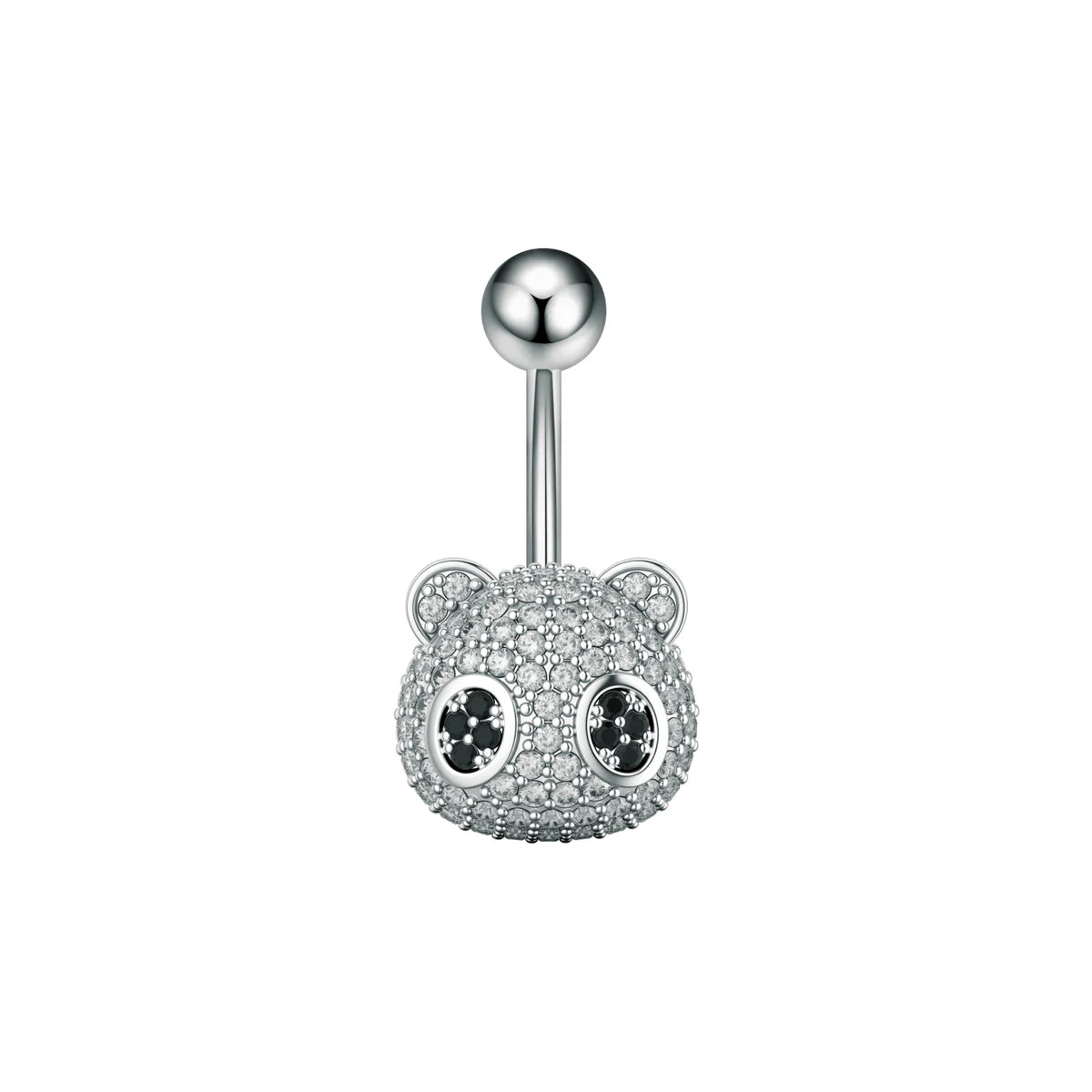 Anneaux de nombril incurvés 14G, cristaux CZ, corps Sexy, chaînes de nombril, fleur, Piercing de ventre, Umbigo, bijoux en acier inoxydable