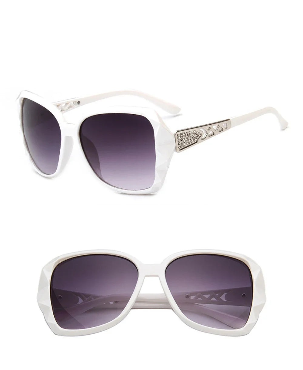 Mode grandes lunettes de soleil violettes femmes marque de luxe lunettes de soleil carrées femme miroir nuances dames