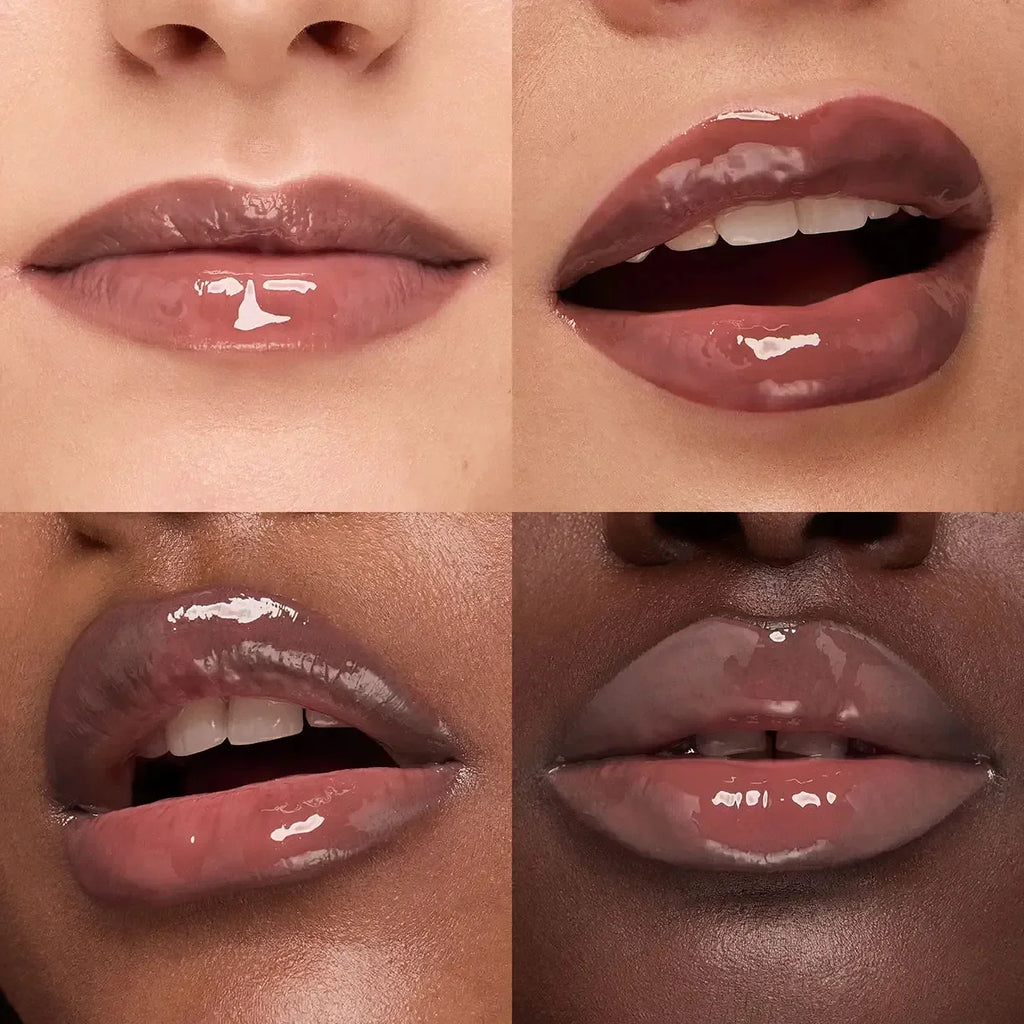 Kiko Original Gloss à lèvres effet miroir 3D, waterproof, longue tenue et anti-transfert, couleur douce couleur pâte de haricot, rouge brillant fin et charmant