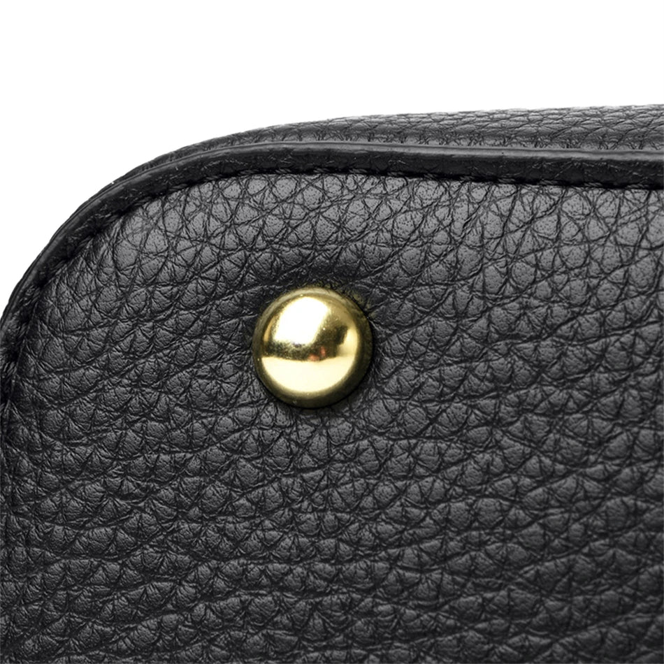 Sac à Main de Luxe en Cuir Multifonctionnel pour Femme, Sacoche à 3 Couches, de Bonne Qualité, de Styliste