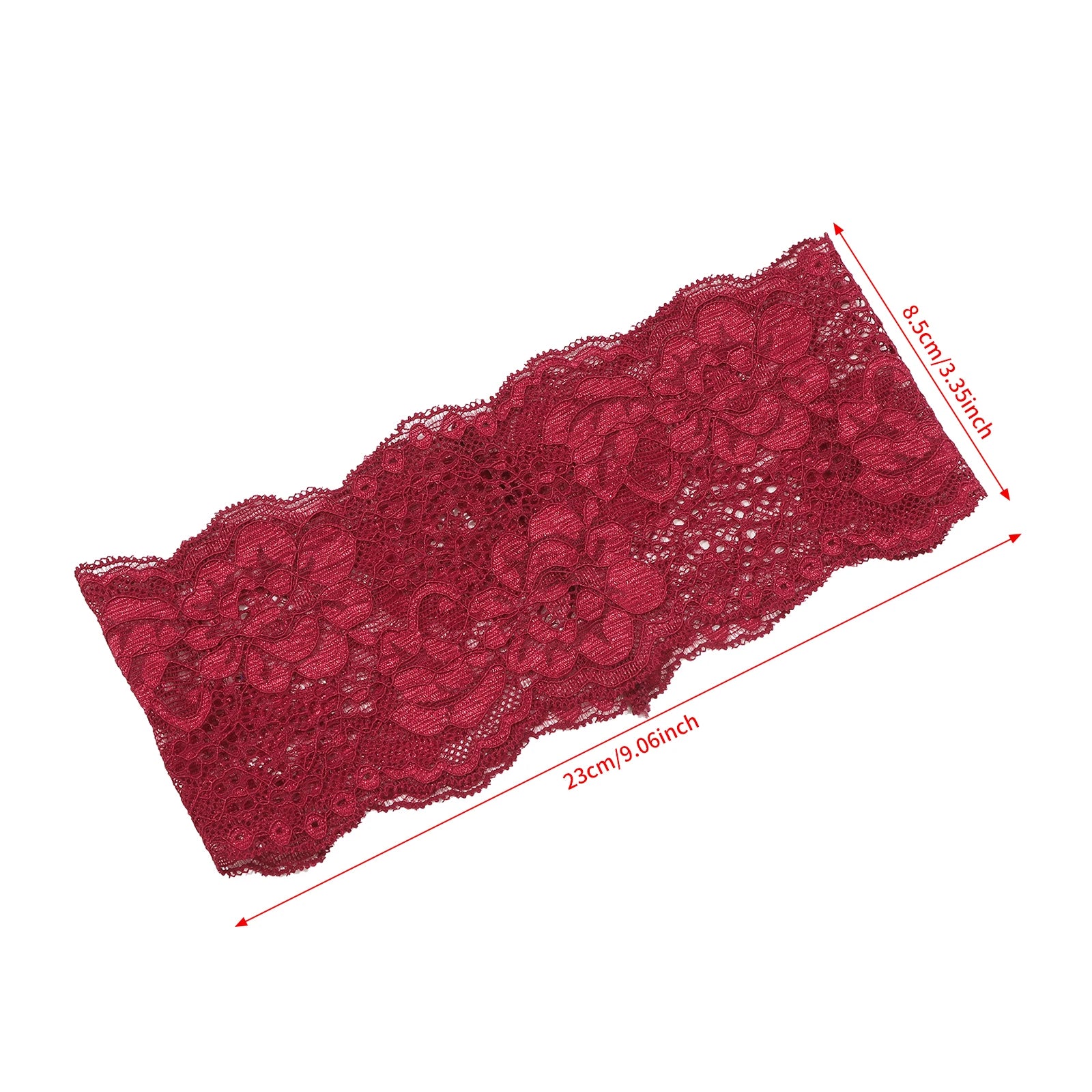 AWAYTR – bandeaux élastiques en dentelle de couleur unie, large nœud en tissu, accessoires pour cheveux pour femmes, couvre-chef de fête