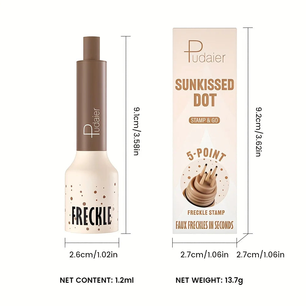 Stylo de maquillage tampon de taches de rousseur imperméable, taches de rousseur à points d'aspect naturel, longue durée, résistant à la sueur, adapté aux débutants