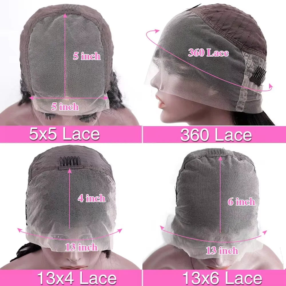 Perruque Cheveux Humains Deep Wave 46 Pouces – Lace Frontale HD 13x6, Ligne de Cheveux Naturelle Pré-Épilée.