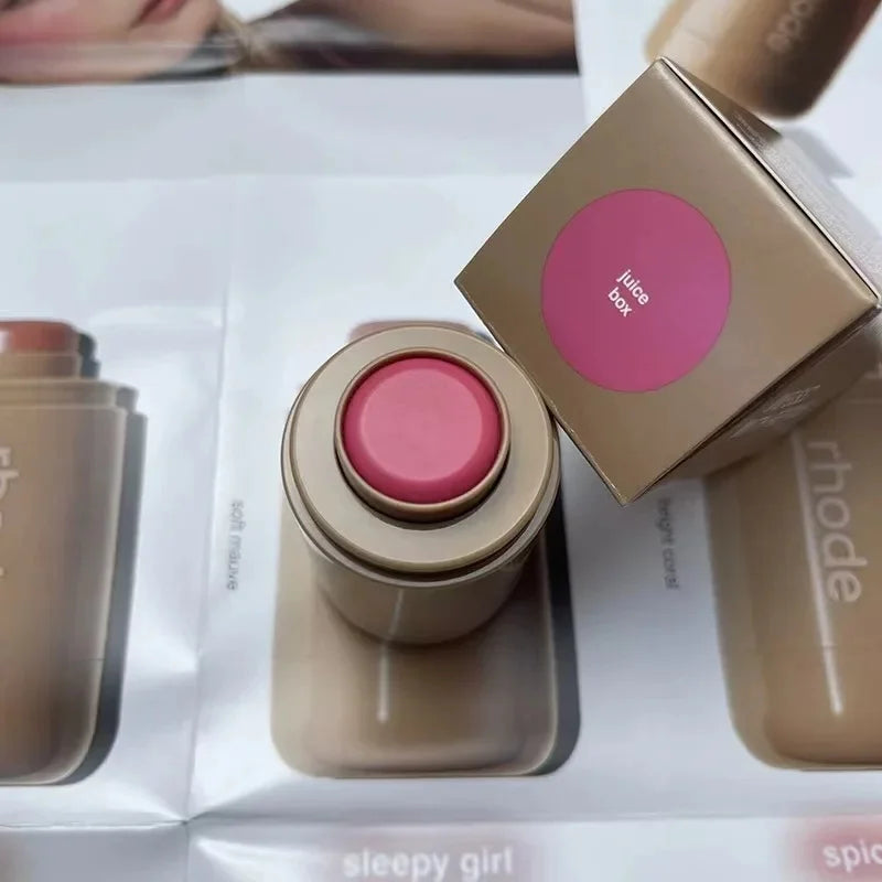 RHODE poche Blush bâton brillant à lèvres et joue bâton hydratant Rouge naturel poudre Blush crème rouge à lèvres joue facile à appliquer couleur