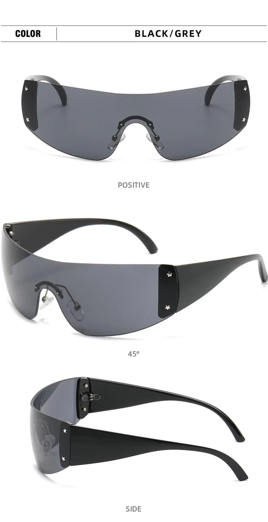 Lunettes de soleil Hip Hop irrégulières uniques pour femmes nouvelle marque rayure jambe Arc Cool lunettes de soleil hommes Vintage gothique nuances lunettes