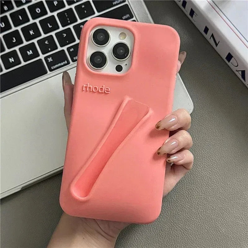 Coque Souple en Silicone de Marque pour iPhone 17 16 15 14 13 12 11 Pro Max Plus Air, Étui Portable pour Téléphone (sans Rouge à Lèvres ni Boîte)