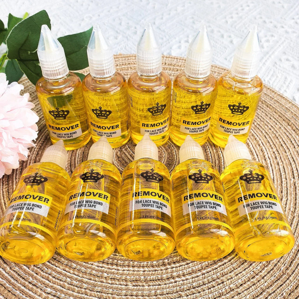 2/5/10PCS Dissolvant de colle pour perruques 30ml, Dissolvant de bandes adhésives pour extensions de cheveux |   Solvant pour résidus d'adhésif |   Dégraissant pour colle de perruque Lace Front