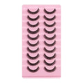 10 paires de Faux Cils 3D en vison, bande russe, dramatiques, maquillage, vente en gros, Extension de Faux Cils