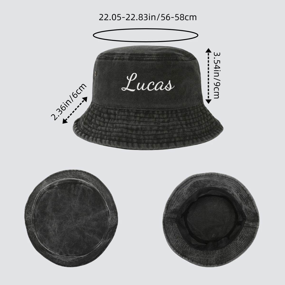 Chapeau Bob Personnalisé avec Logo Brodé, Casquette de Soleil Vintage pour l'Été et les Activités de Plein Air