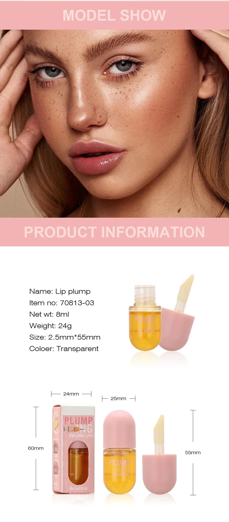 Huile repulpante longue durée pour les lèvres, rehausseur de Volume instantané, sérum au collagène, brillant à lèvres, cosmétique Sexy, augmente le Volume
