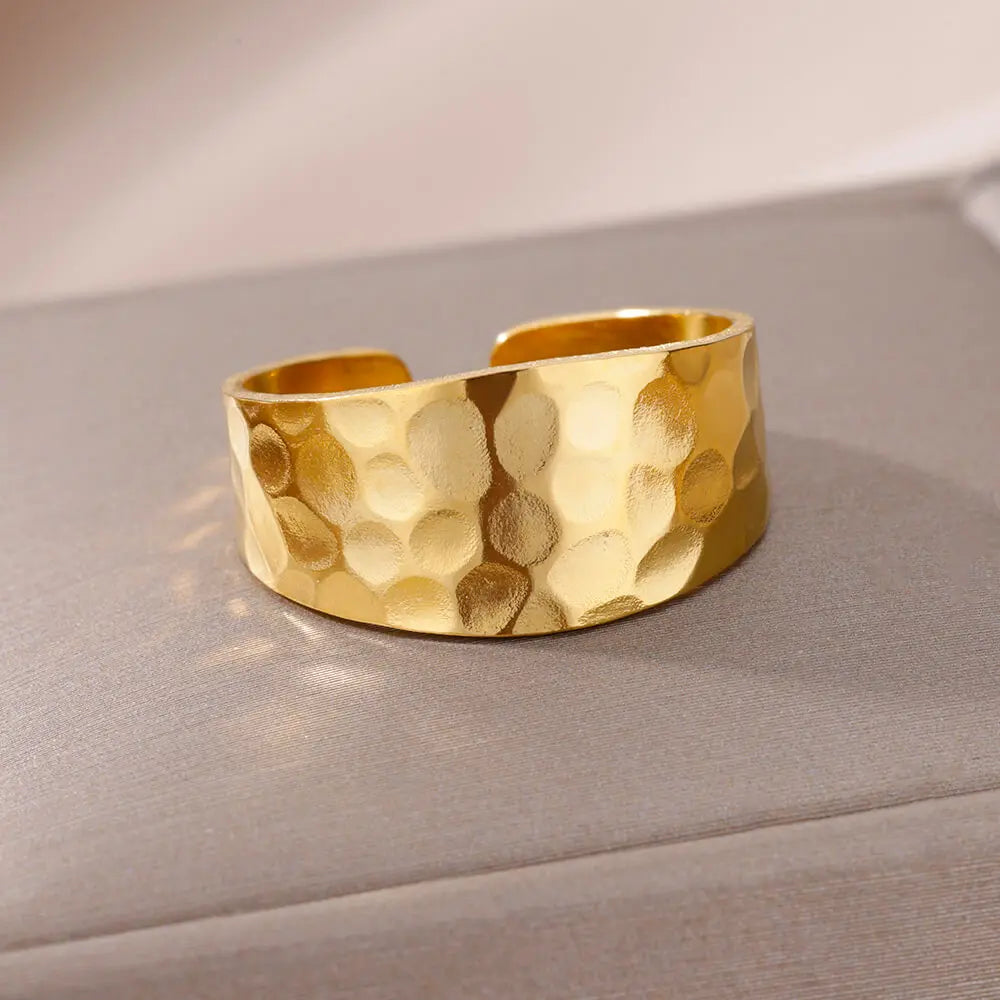 ✨ Bracelets et bagues Doré en Acier Inoxydable 316L – Élégance Intemporelle