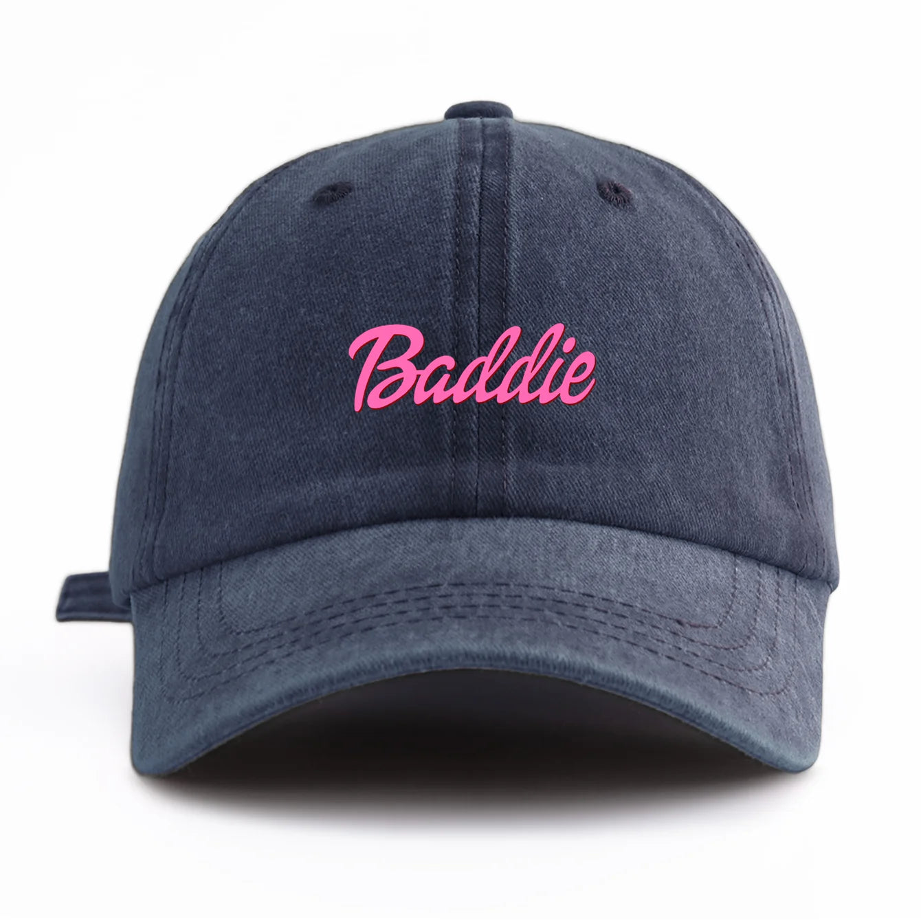 Casquette de Baseball délavée imprimée Baddie pour adultes, Style rétro minimaliste, décontracté, parfait comme cadeau, 1 pièce