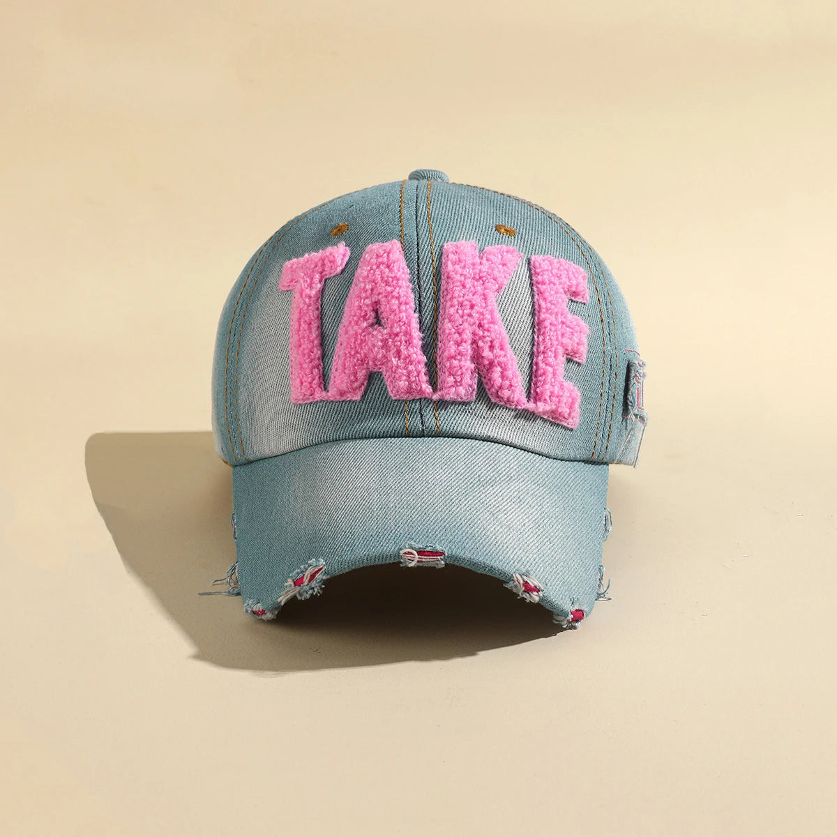 Chapeau de Baseball de Cowboy perforé avec lettres brodées colorées, pare-soleil décontracté, adapté à un usage quotidien, printemps et automne