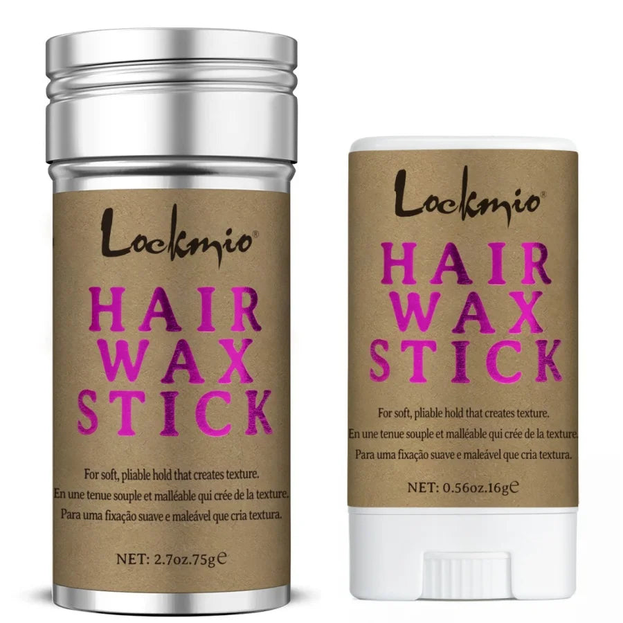 LOCKMIO femmes cheveux cire bâton pour perruques Anti-frisottis points contrôle style cire longue durée lisse cassé dos cheveux pommade crème